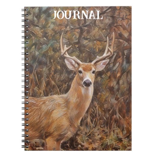 Buck Deer Art Personal Journal Notitieboek (Voorkant)