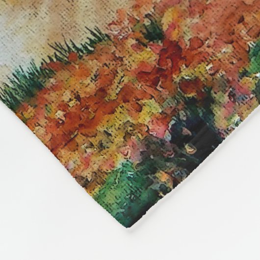 Buck Deer en doe in het herfst bos/fancy ontwerp Fleece Deken (Hoek)