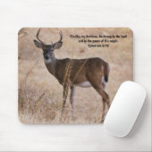 Buck Deer Faith Strong Bible Verse Muismat (Met muis)