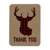 Buck Deer Head | Rustic Buffalo Pset Dank u Magneet (Verticaal)