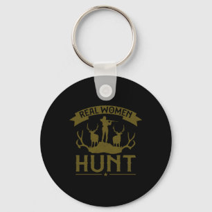 Buck Deer Hunter Girl Real Women Hunt Sleutelhanger
