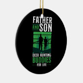 Buck Deer Hunter Hunter Father Dad Son Family Keramisch Ornament (Rechts)