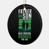 Buck Deer Hunter Hunter Father Dad Son Family Keramisch Ornament (Links)