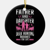 Buck Deer Hunter Hunter Vader Daughter Keramisch Ornament (Voorkant)