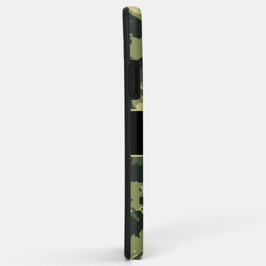 Buck Deer Hunting Green Camo Monogram Case-Mate iPhone Case (Achterkant/rechts)