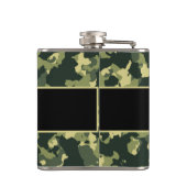 Buck Deer Hunting Monogram Initialen Heupfles (Achterkant)