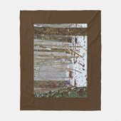 Buck Deer in het sneeuwstorm Fleece Deken (Voorkant)