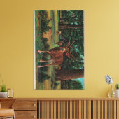 Buck Deer in Yosemite National Park Canvas Afdruk (Insitu (Woonkamer))