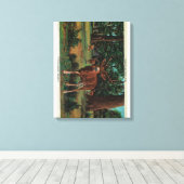 Buck Deer in Yosemite National Park Canvas Afdruk (Insitu (Houten vloer))