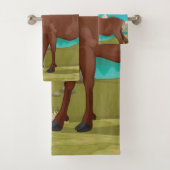 Buck Deer Mountain Scene Bad Handdoek (Insitu)