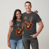 Buck Deer Omgeven Door Herfstbladeren T-shirt (Unisex)