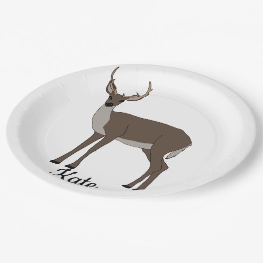 Buck Deer Papieren Bordje (Gekanteld)