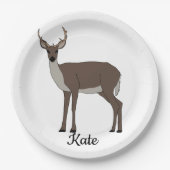 Buck Deer Papieren Bordje (Voorkant)