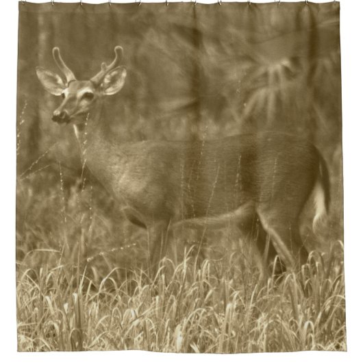 Buck Deer Shower Curtain Douchegordijn (Voorkant)