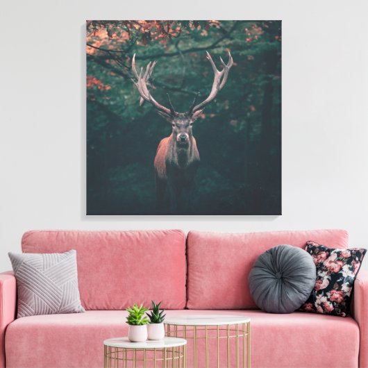Buck Deer Wild Animal Canvas Afdruk (Insitu (Woonkamer))