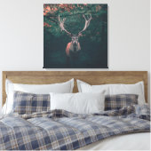 Buck Deer Wild Animal Canvas Afdruk (Insitu (Slaapkamer))