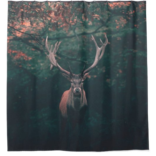 Buck Deer Wild Animal Douchegordijn (Voorkant)