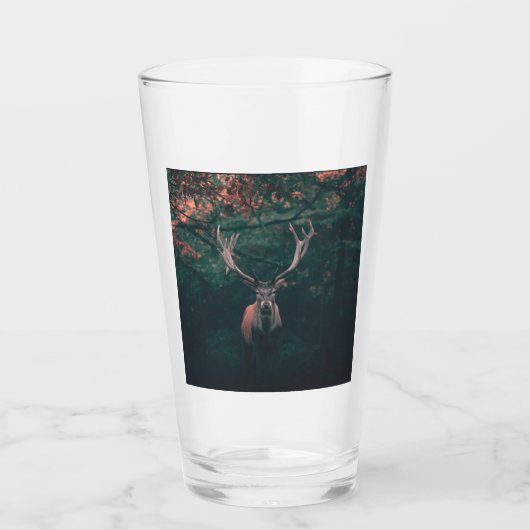Buck Deer Wild Animal Glas (Voorkant)