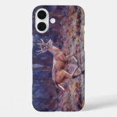 Buck Deer Wild Deer Art iPhone Case (Achterkant)