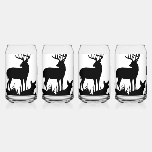 "Buck & Doe" Blikvorm Glas (Voorkant)
