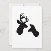 Buck & Doe, bruiloft Kaart (Achterkant)