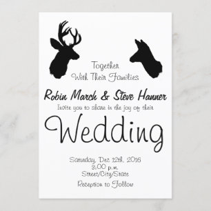 Buck & Doe, bruiloft Kaart