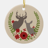 Buck & Doe Persoonlijke kerstversiering Keramisch Ornament (Voorkant)