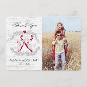 Buck en Doe Birch Foto Bedankt