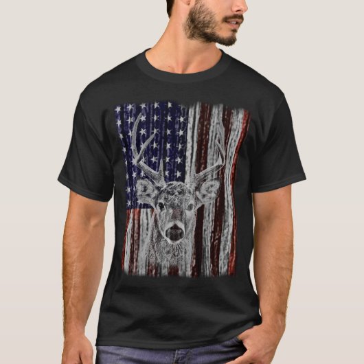 Buck en Flag T-shirt (Voorkant)