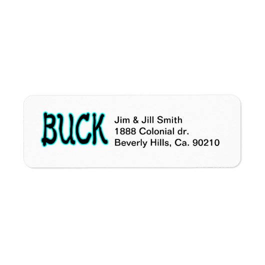 Buck Etiket (Voorkant)