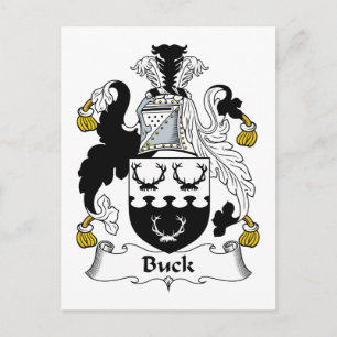 Buck Family Crest Briefkaart