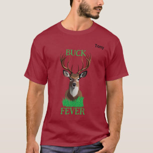 Buck Fever 12 punten Witte Staart Hert T-shirt