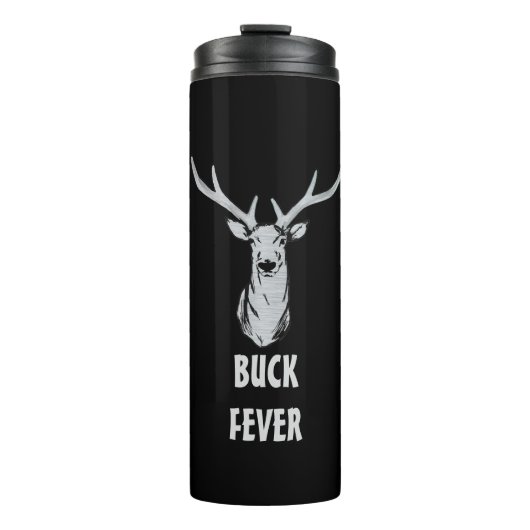 Buck Fever Deer Hunting Thermal Coffee Mok (Voorkant)