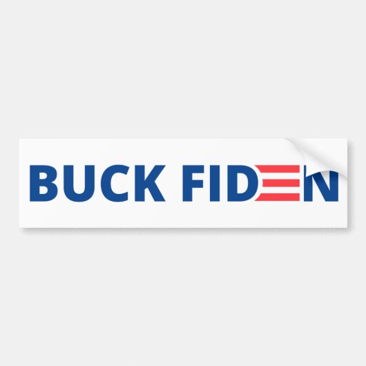 Buck Fiden Bumpersticker (Voorkant)