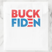 Buck Fiden grappigs anti Biden pro Trump Rechthoekige Sticker (Tas)