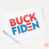 Buck Fiden grappigs anti Biden pro Trump Rechthoekige Sticker (Envelop)