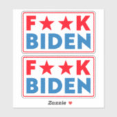 Buck Fiden grappigs anti Biden pro Trump Sticker (Vel)