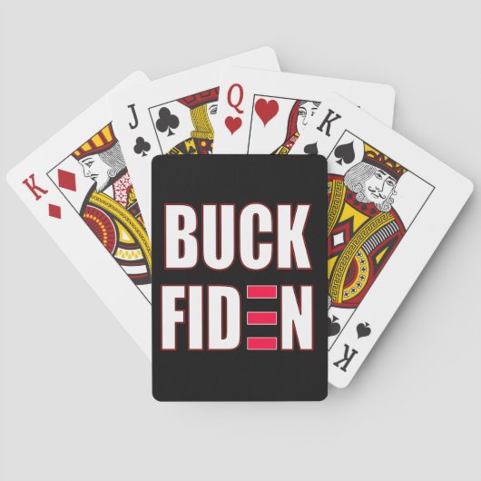 Buck Fiden Pokerkaarten (Achterkant)