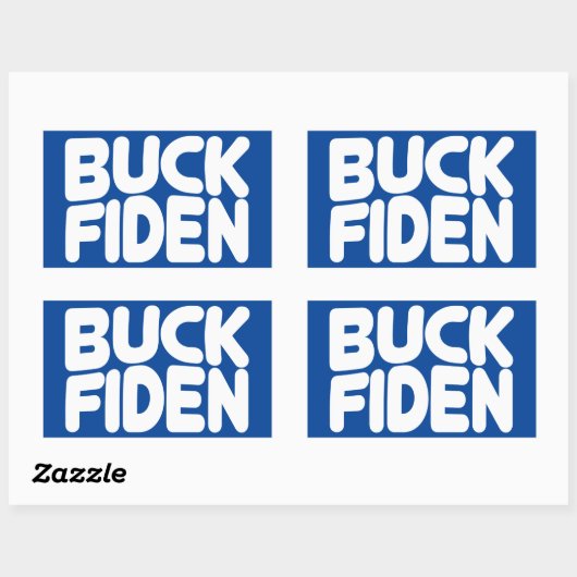 Buck Fiden Rechthoekige Sticker (Vel)