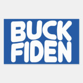 Buck Fiden Rechthoekige Sticker (Voorkant)