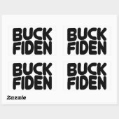 Buck Fiden Rechthoekige Sticker (Vel)