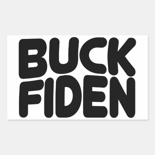 Buck Fiden Rechthoekige Sticker (Voorkant)