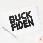 Buck Fiden Rechthoekige Sticker (Envelop)