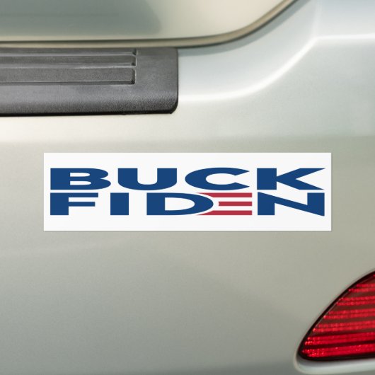 Buck Fiden Slogan Chant Anti Joe Biden Bumpersticker (Op auto)