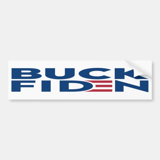 Buck Fiden Slogan Chant Anti Joe Biden Bumpersticker (Voorkant)