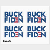 Buck Fiden Slogan Chant Anti Joe Biden Rechthoekige Sticker (Vel)