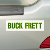  "Buck Frett" bumpersticker (Op auto)