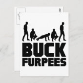 Buck Furpees — Burpees Fitness Briefkaart (Voorkant / Achterkant)