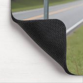 Buck geposeerd door een herten kruising teken muismat (Hoek)