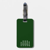 Buck Head Bagagelabel (Achterkant verticaal)